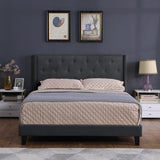 Cullwick Bed Frame Dark Grey Queen