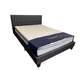 Lucca Bed Frame Dark Grey Queen