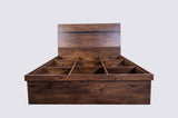 'Byron' Dark Oak Bed frame with Storage Queen