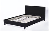 Comins Bed Frame Black Velvet Queen