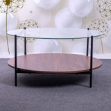 Clear Horizon Round Coffee Table