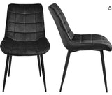 Gavin Dining Chair Velvet Black