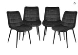 Gavin Dining Chair Velvet Black