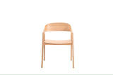 Curved Back Wooden Chair