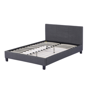 Comins Bed Frame Dark Grey Queen