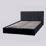 Pilkington Fabric Bed Frame with massive storage Black Velvet King