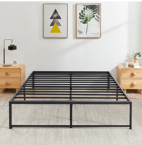 Amolife Heavy Duty Metal Platform Bed Base Queen