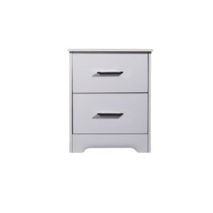 'Althea' White BedSide Table