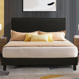 Nihill Bed Frame Black Velvet Queen