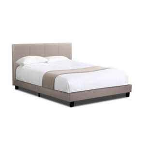 Vause Bed Frame Beige Double