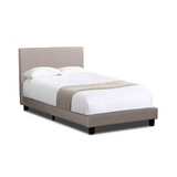 Vause Bed Frame Beige King Single